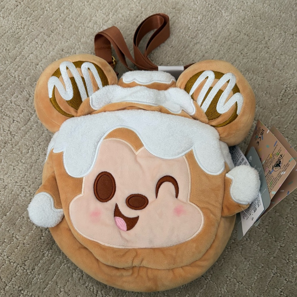NWT Disney Munchlings Cinnamon Swirl Bun Mickey Mouse Crossbody Purse